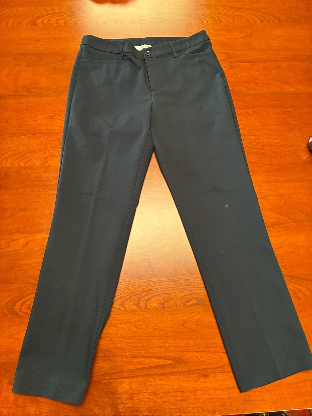 Christopher & Banks Navy Stretch Straight Leg Dress Pants Size 8